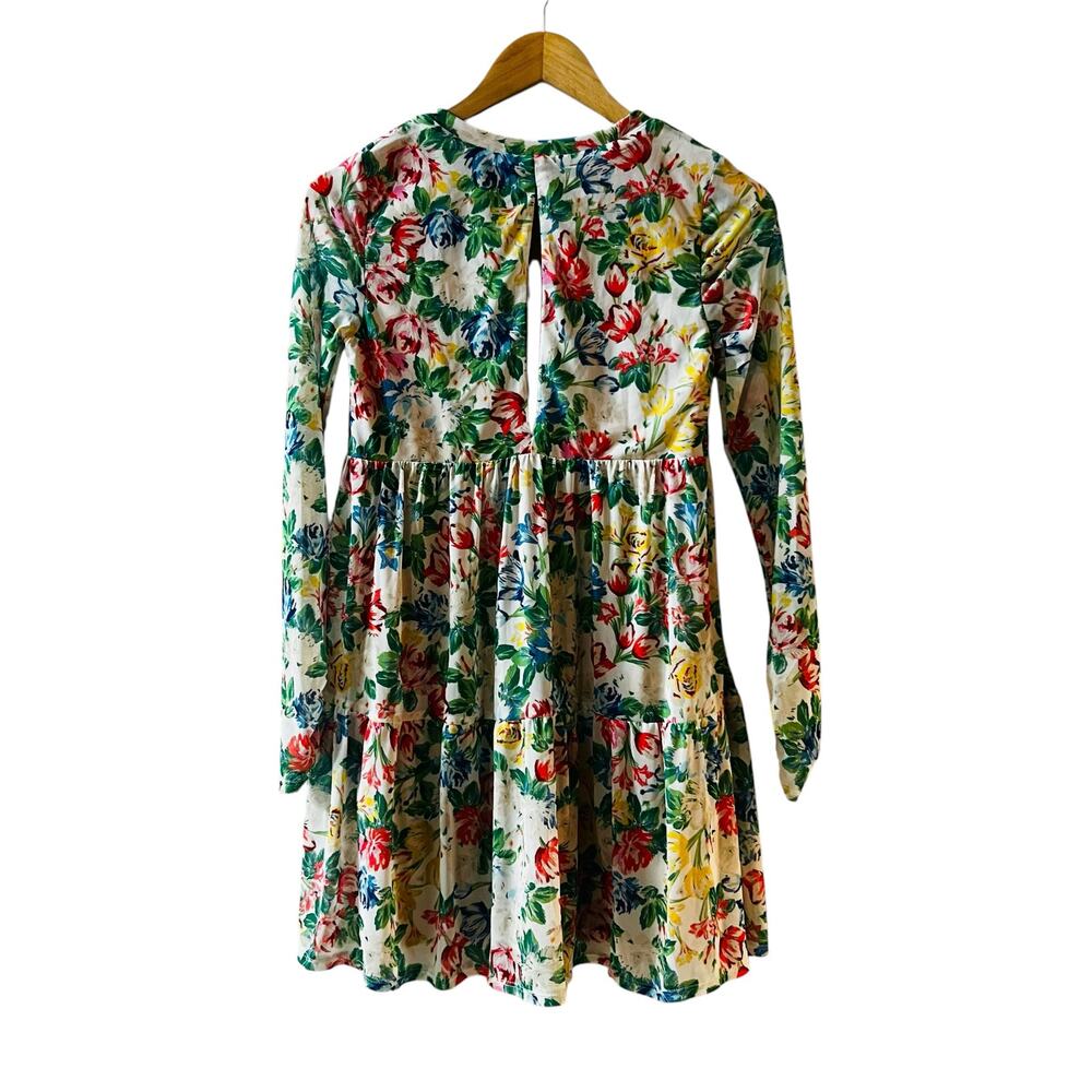 AFRM Mesh Floral Long Sleeve Dress Size XS Multicolor - Picture 3 of 8